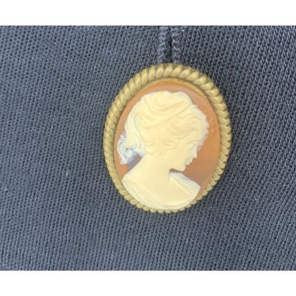 Vintage 1990's Zang Toi Sz 4 Black Wool Jacket Cameo Buttons Avant Garde *READ* - Picture 6 of 9